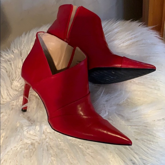 Zara Shoes - Zara Red Ankle Booties